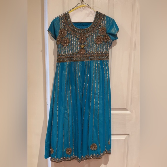 Blue Embellished Dress - Picture 1 of 1